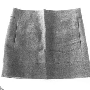 Jcrew gray wool mini skirt - sz 4
